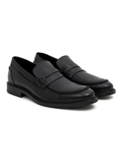 Mocassin de peau le noir PIERO-NEGRO