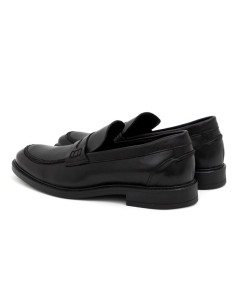 Mocassin de peau le noir PIERO-NEGRO 2