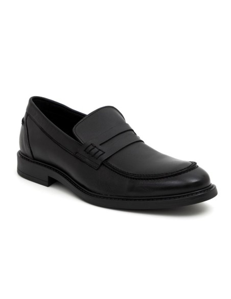Mocassin de peau le noir PIERO-NEGRO