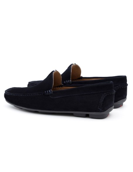 Mocassin suède bleu SAFLEN-MARINO