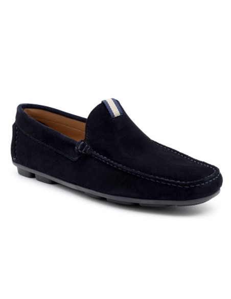 Mocassin suède bleu SAFLEN-MARINO