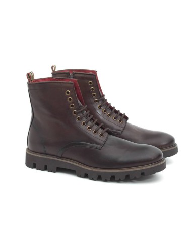 brown leather boots CROTOM-TESTA