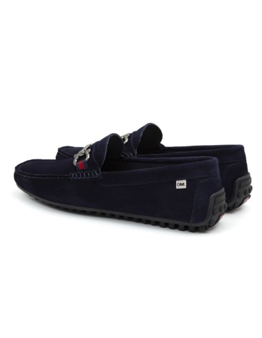 Mocassin suède bleu SELIPO-NAVY