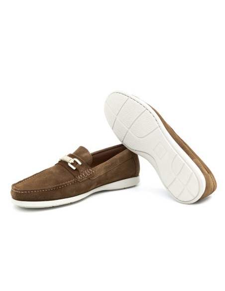 Light Brown leather boat shoe