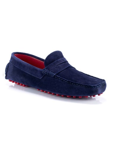 Mocassin suède bleu SIFRAMEN-NAVY