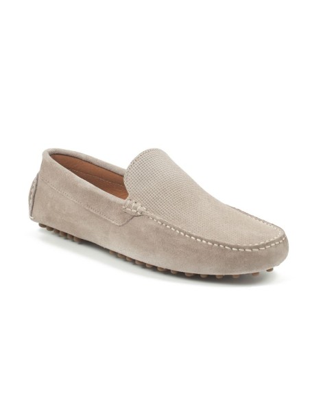 Mocassin suède beige SMENK-BEIGE
