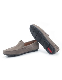 Mocassin suède chameau SOGMAN-TAUPE 2