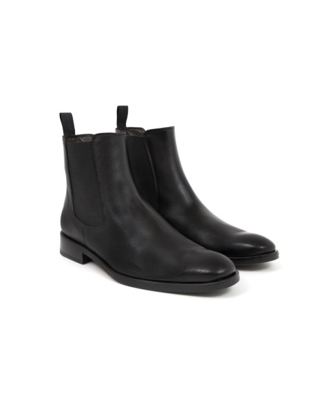 Black leather boot
