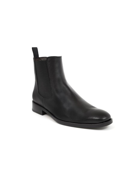 Black leather boot