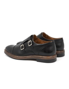 chaussure avec boucle de peau le noir VIZFAMEN-NEGRO 2