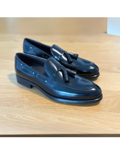 Black leather moccasin 2