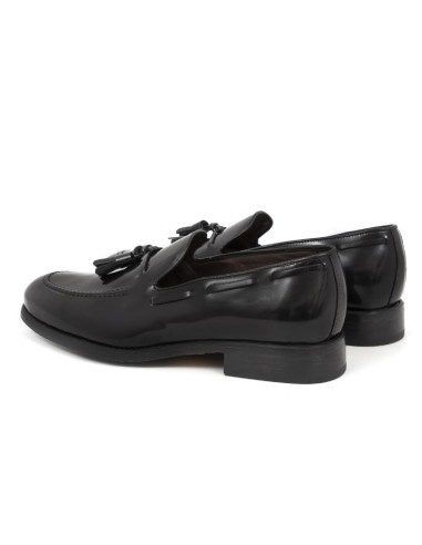 Mocassin de peau le noir VIZMO-NEGRO