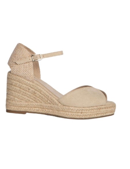 Espadrilles femme lisse beige W-ACRIN-NUDE