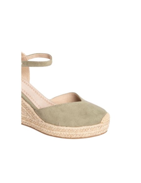 Espadrilles femme lisse vert W-AVALANA-VERDE