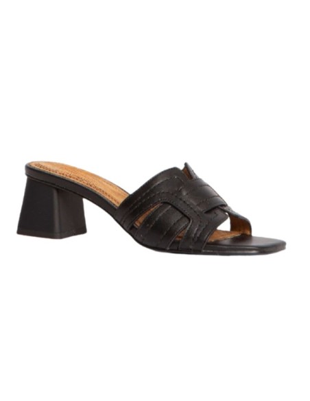 sandales femme lisse le noir W-CASANDRA-NEGRO