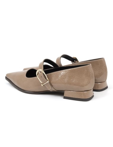 chaussures habillées femme de peau beige W-CHIMY-ARENA