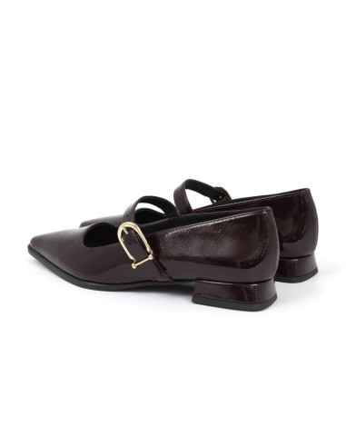 chaussures habillées femme de peau Bordeaux W-CHIMY-BURDEOS