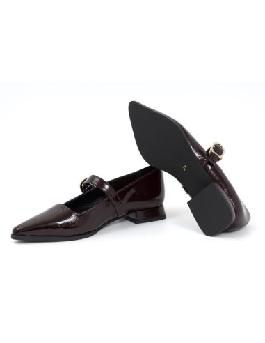 chaussures habillées femme de peau Bordeaux W-CHIMY-BURDEOS