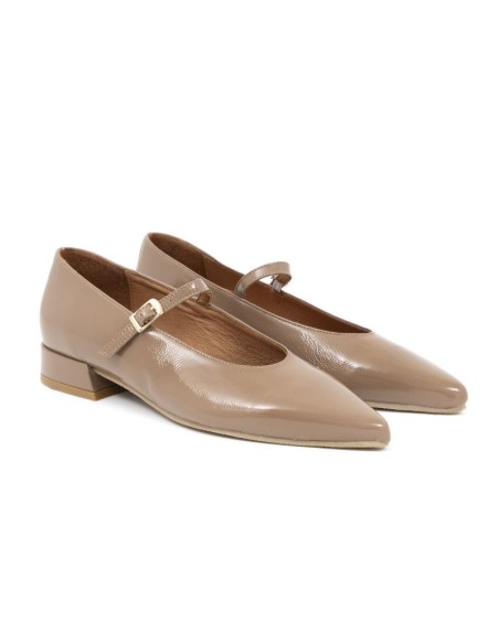 chaussures habillées femme de peau beige W-DANA-CAMEL