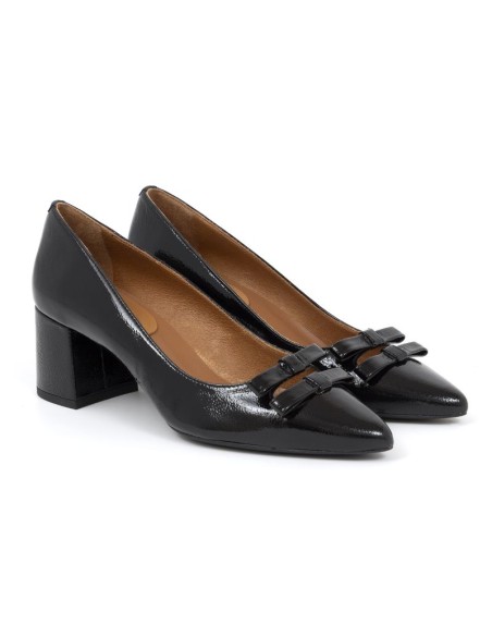 chaussures habillées femme de peau le noir W-DASE-BLACK