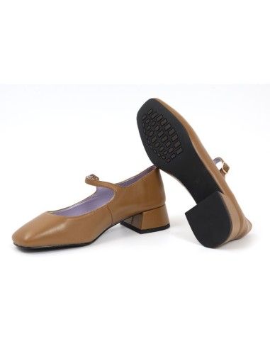 chaussures habillées femme de peau beige W-DELY-CUERO