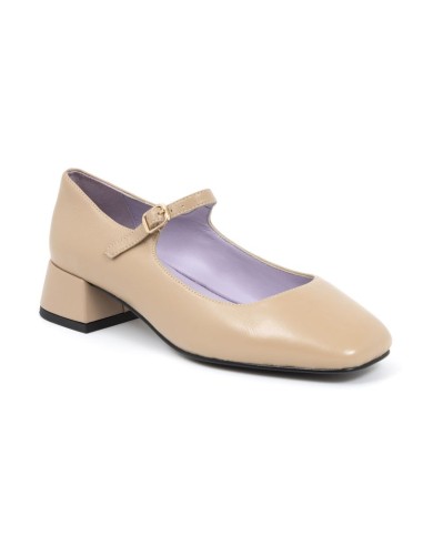 Zapato de Vestir de piel liso color beige