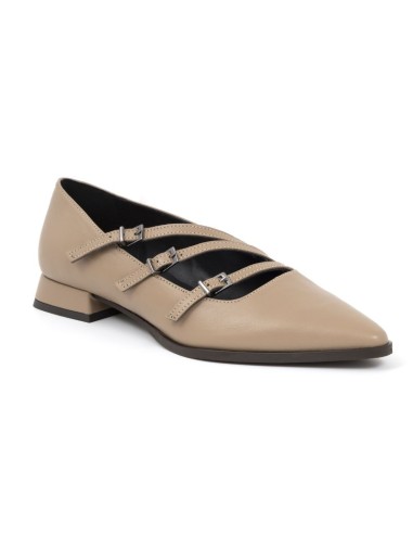 Zapato de Vestir de piel liso color beige