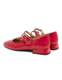 chaussures habillées femme cuir verni rouge W-DUNE-ROJO 2