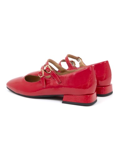 chaussures habillées femme cuir verni rouge W-DUNE-ROJO