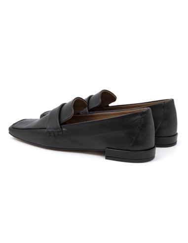 Mocasines de mujer de piel liso color negro