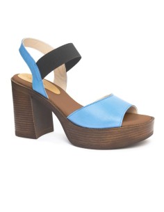 chaussures habillées femme de peau bleu W-LIZY-BLUE 2