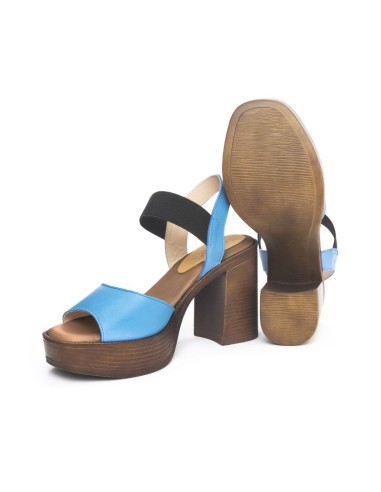 Blue leather Dressing Shoes