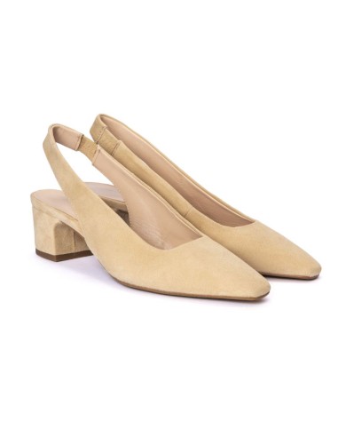 chaussures habillées femme suède beige W-SASO-ARENA