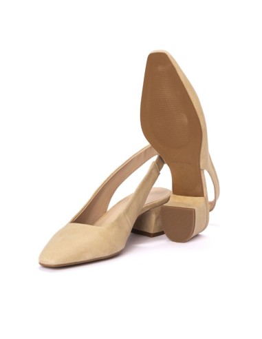 chaussures habillées femme suède beige W-SASO-ARENA