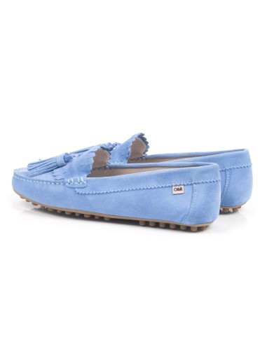 femmes mocassins suède bleu W-SICTOR-AZULMEN