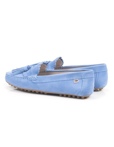 femmes mocassins suède bleu W-SICTOR-AZULMEN