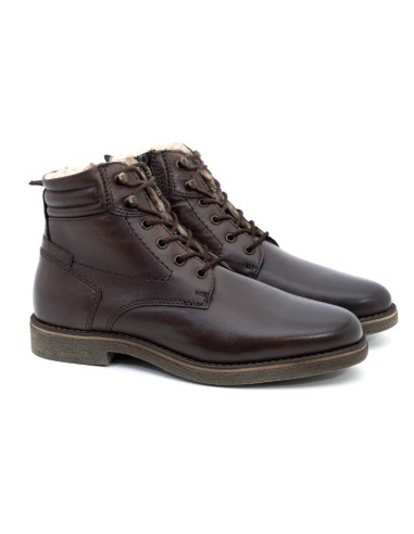 Bottine en cuir marron BADI-BROWN