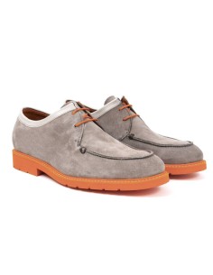 Grey suede derby