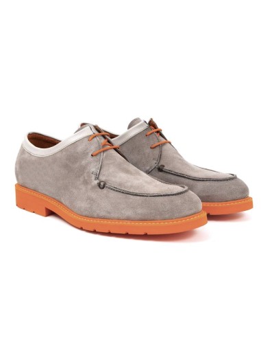 Derby de ante liso color gris
