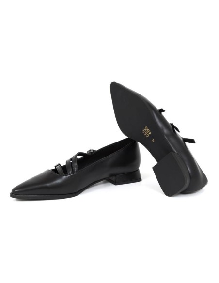 chaussures habillées femme de peau le noir W-DINKA-NEGRO