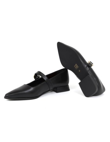 chaussures habillées femme de peau le noir W-DORY-NEGRO