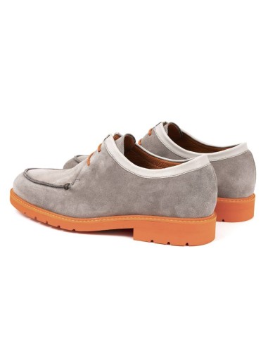 Grey suede derby