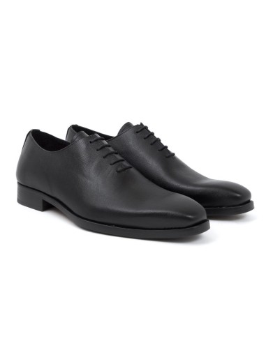 Oxford de piel con picado maría color negro