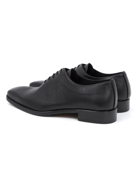 Oxford de piel con picado maría color negro