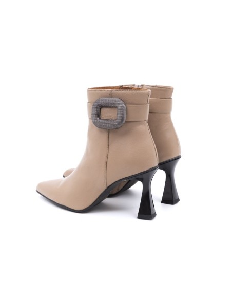 Botines de mujer liso liso color beige