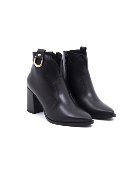 Botines de mujer liso liso color negro