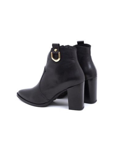 bottines femme lisse le noir W-ADA-NEGRO