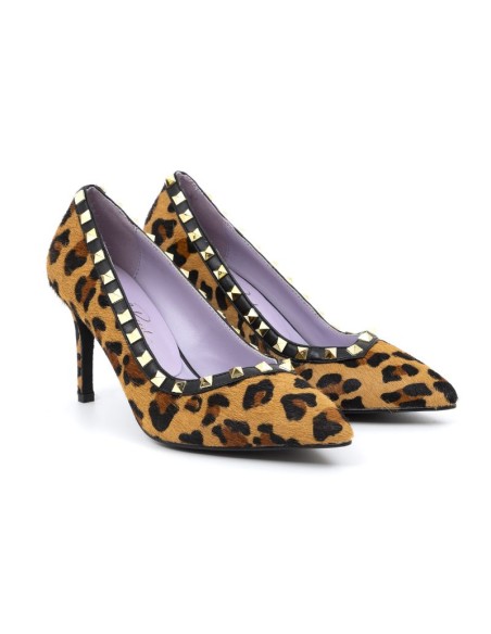 chaussures habillées femme de peau beige W-DEMACH-CAMEL