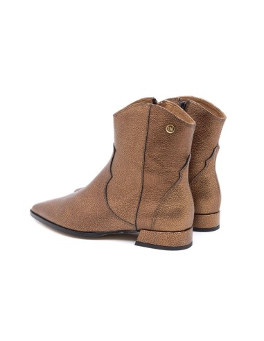 bottines femme lisse or W-EIRA-BRONCE