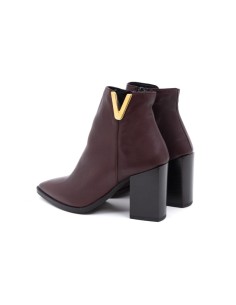 bottines femme lisse Bordeaux W-ELIANA-BURDEOS 2